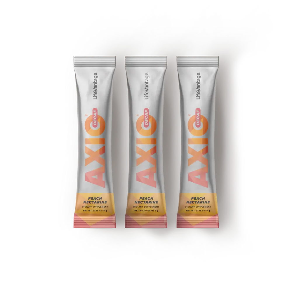Lifevantage AXIO Decaf Smart Energy Drink Mix – Caffeine-Free Nootropic Focus & Energy Support (30 Packs).