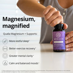 Qualia Magnesium+ | 10 Magnesium Forms with 70+ Trace Minerals for Energy, Sleep & Recovery.