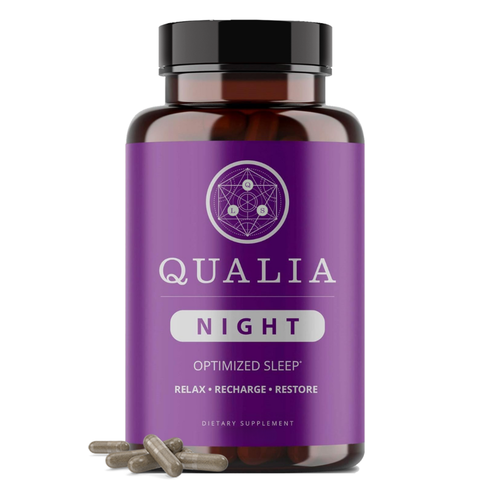 Qualia Night | Natural Support for Deep Restorative Sleep & Morning Energy.