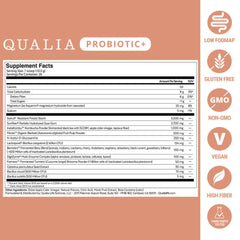 Qualia Probiotic+ | All-in-One Gut Support with Probiotics, Enzymes & Fermented Blend.