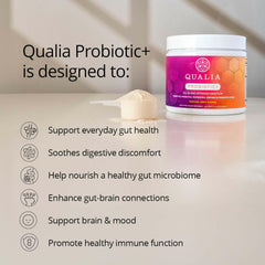 Qualia Probiotic+ | All-in-One Gut Support with Probiotics, Enzymes & Fermented Blend.