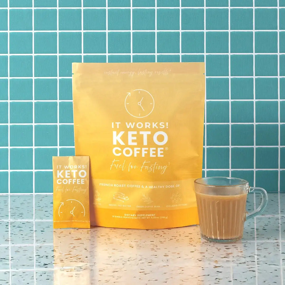 IT WORKS! Keto Coffee – Original | Fasting-Friendly Instant Keto Coffee Mix (15 Packets).