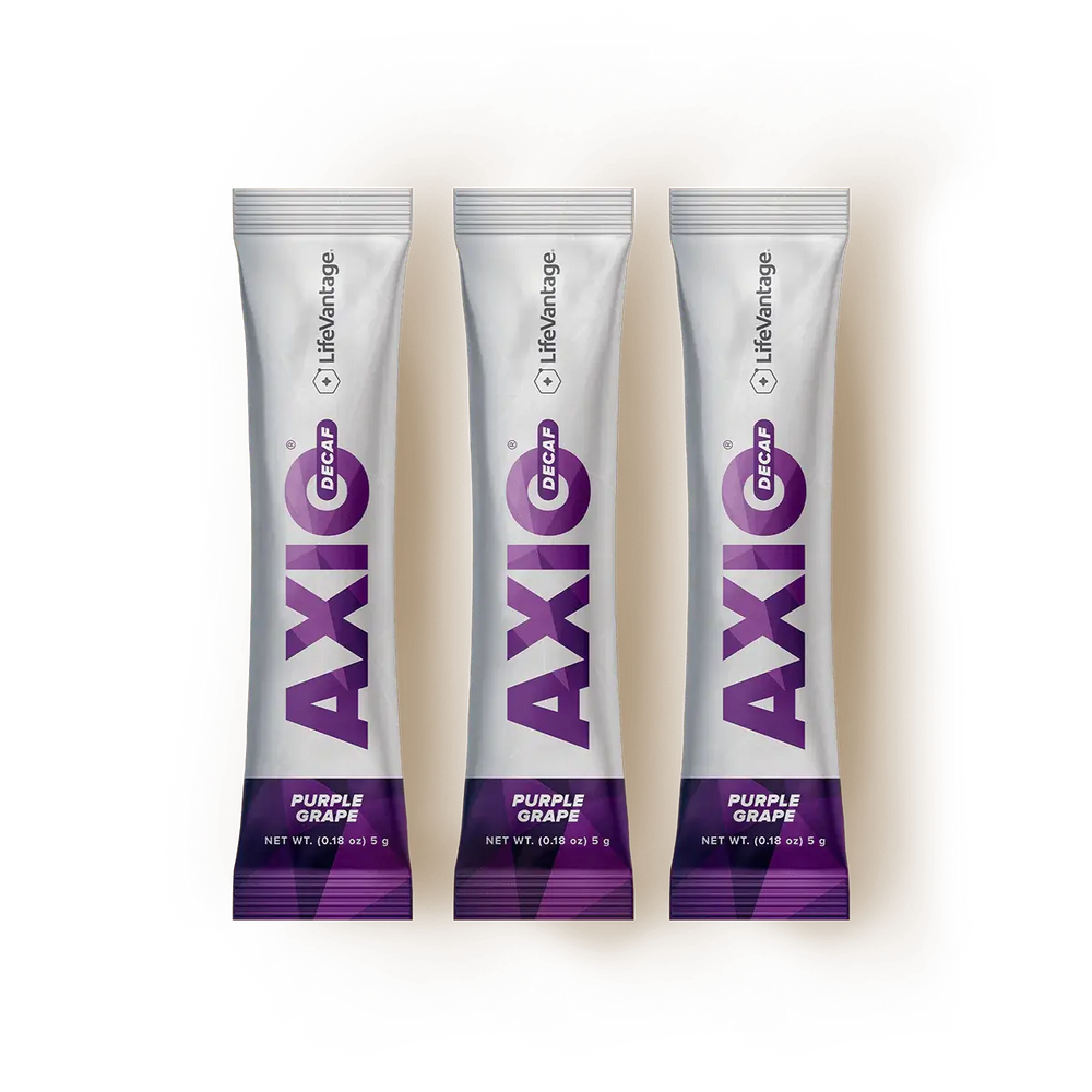 Lifevantage AXIO Decaf Smart Energy Drink Mix – Caffeine-Free Nootropic Focus & Energy Support (30 Packs).