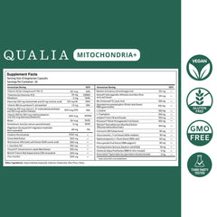 Qualia Mitochondria+ | 34-Ingredient Mitochondrial & Cellular Energy Support.
