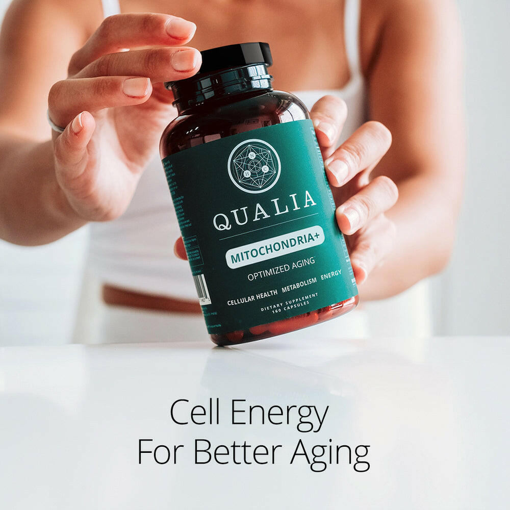 Qualia Mitochondria+ | 34-Ingredient Mitochondrial & Cellular Energy Support.