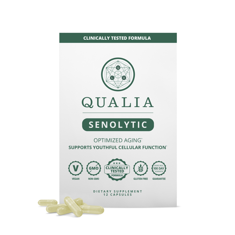 Qualia Senolytic – Two-Day Cellular Rejuvenation Regimen (12 Capsules).