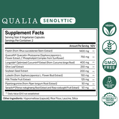 Qualia Senolytic – Two-Day Cellular Rejuvenation Regimen (12 Capsules).
