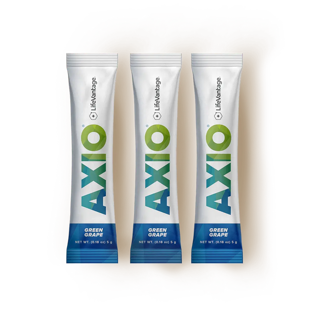 Lifevantage AXIO Regular Smart Energy Drink Mix – Nootropic Energy with Natural Caffeine (30 Packs).