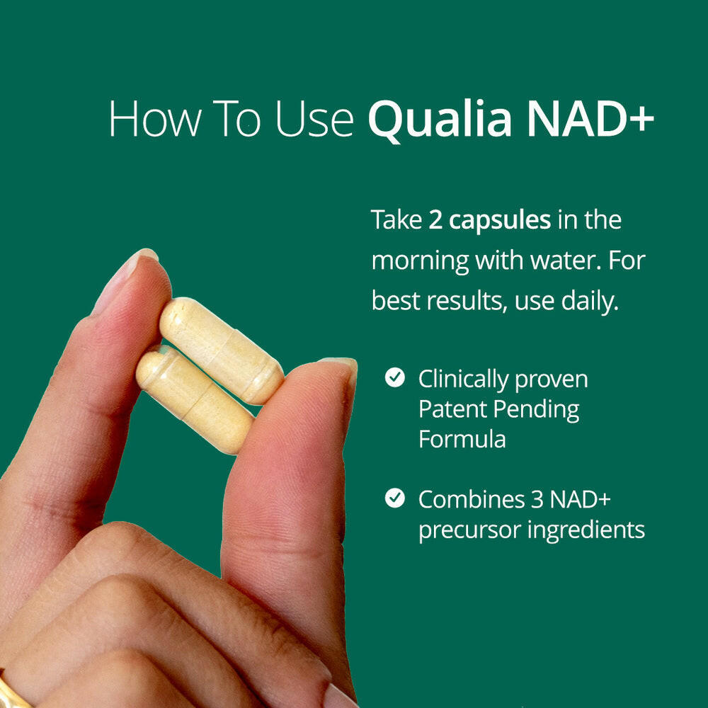 Qualia NAD+ | Advanced Cellular Energy & Vitality Formula | 14 Premium Ingredients.